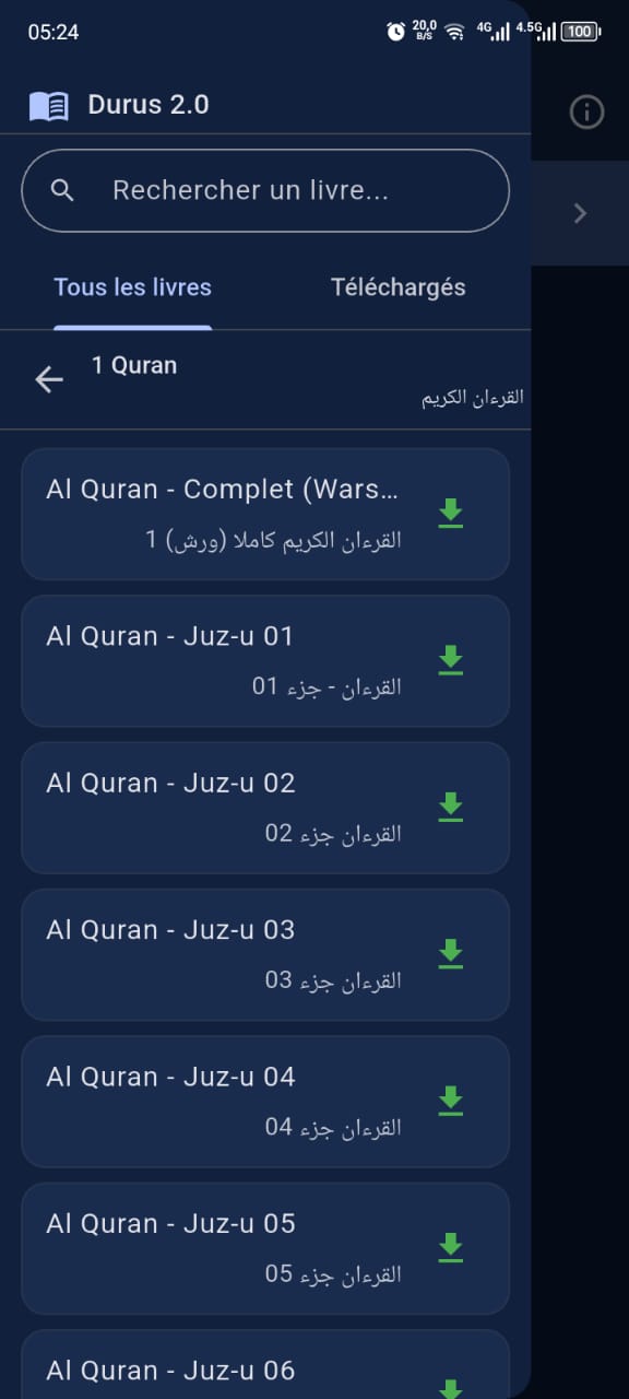 Durus 2.0 — liste des livres du Coran