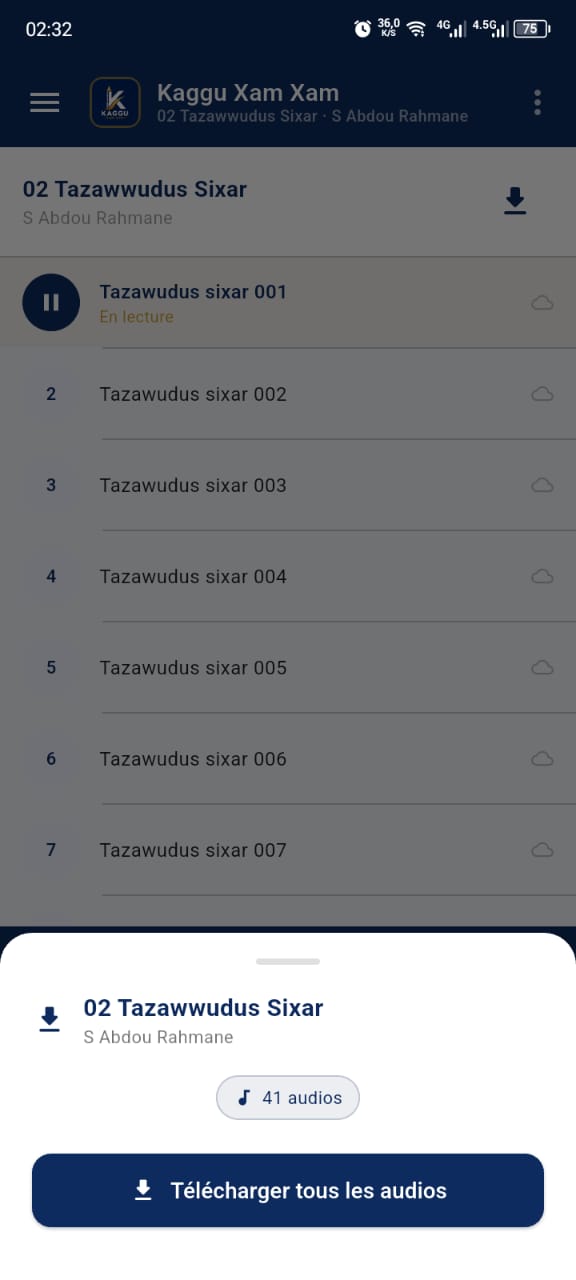 Kaggu Xam Xam — lecture d'un enseignement audio